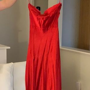 Strapless Mango slip dress